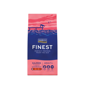 Fish4Dogs Finest Alimento Seco Natural Libre de Granos para Perro Adulto Receta Salmón, 6 Kg