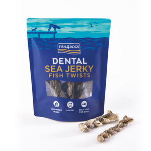 Fish4Dogs Dental Premios Naturales Tipo Jerky Receta Pescado para Perro, 100 g