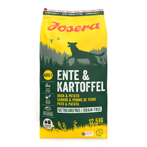 Josera Ente & Kartoffel Alimento Natural Libre de Granos para Perro Adulto Receta de Pato, 12.5 kg