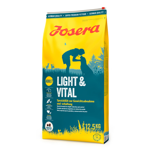 Josera Light & Vital Alimento Natural para Perro Adulto Receta Ave, 12.5 kg