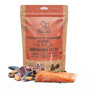 Ecoaustralis Detox Premios Funcionales Tipo Jerky para Perro Receta Salmón, 80 g Ecoaustralis Detox Premios Funcionales Tipo Jerky para Perro Receta Salmón, 80 g