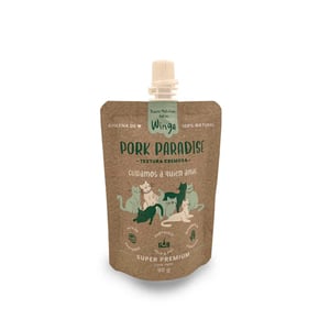 Winga Pork Paradise Premio Cremoso Natural para Gato de Todas las Etapas de Vida Receta Cerdo, 90 g Winga Pork Paradise Premio Cremoso Natural para Gato de Todas las Etapas de Vida Receta Cerdo, 90 g