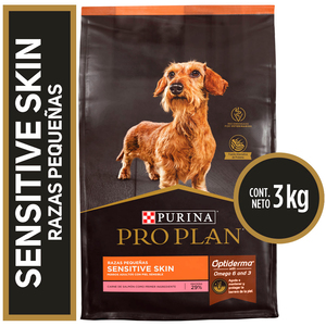 Pro Plan Sensitive Skin Alimento Seco para Perro Adulto de Raza Pequeña, 3 kg Pro Plan Sensitive Skin Alimento Seco para Perro Adulto de Raza Pequeña, 3 kg