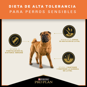Pro Plan Sensitive Skin Alimento Seco para Perro Adulto de Razas Medianas y Grandes, 3 kg