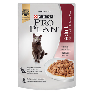 Pro Plan Alimento Húmedo para Gato Adulto de Todas las Razas Receta Salmón, 85 g