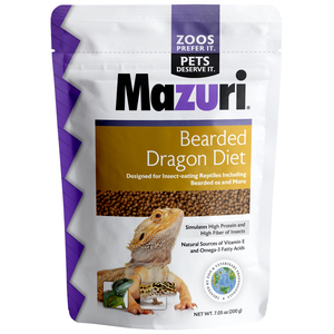 Mazuri Bearded Dragón Diet Alimento para Dragón Barbudo, 200 g