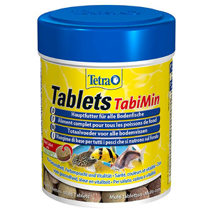 Tetra Tabletas Tabimin Alimento Completo en Pastillas para Peces de Fondo, 120 Tabletas
