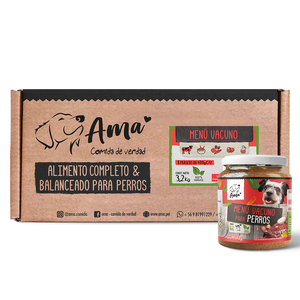 Ama Pet Alimento Húmedo Natural para Perro Sabor Vacuno, 400 g Ama Pet Alimento Húmedo Natural para Perro Sabor Vacuno, 400 g
