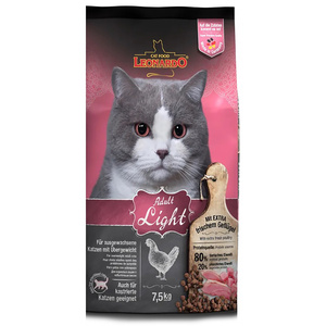 Leonardo Alimento Natural Seco para Adulto Light Gato, 7.5 kg