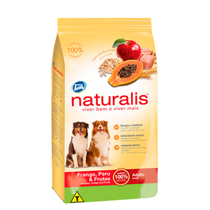 Naturalis Alimento Natural para Perro Adulto Receta Pollo / Pavo y Frutas, 2 kg