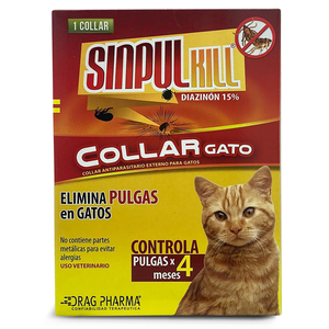 Drag Pharma Sinpul Kill Collar Antiparasitario para Gato, Unitalla
