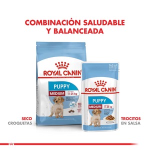 Royal Canin Alimento Húmedo para Medium Cachorro Pouch, 140 g