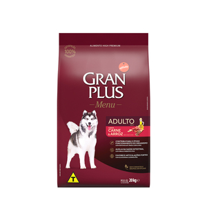 Gran Plus para Perro Adulto Carne y Arroz, 20 kg