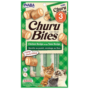 Churu Bites Snack Receta de Wrap Pollo con Atún para Gato, 30 g