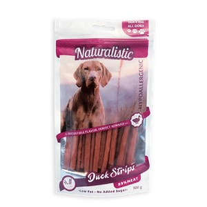 Naturalistic Premio Tiras de Pato para Perro, 100 g