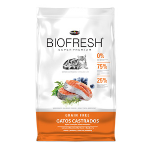 Biofresh Super Premium Alimento Natural Seco para Gato Castrado, 7.5 kg