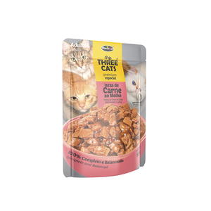 Three Cats Original Alimento Natural Húmedo Pouch para Gato Adulto, 85 g