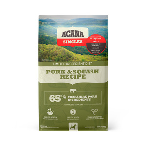 Acana Singles Alimento Natural Seco para Perro Pork & Squash, 11.35 kg