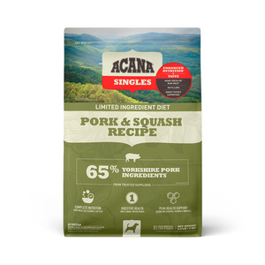 Acana Singles Alimento Natural Seco para Perro Pork & Squash, 2 kg