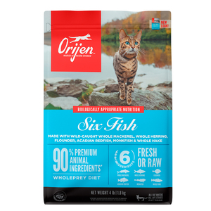 Orijen Alimento Natural Seco para Gato Six Fish, 1.8 kg Orijen Alimento Natural Seco para Gato Six Fish, 1.8 kg