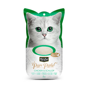 Kit Cat Purr Purée Snack Cremoso Receta Pollo y Vieira para Gato, 60 g