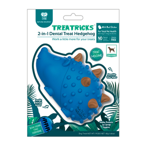 Treatricks Juguete Dental Rellenable con Diseño Erizo para Perro, Mediano/ Grande