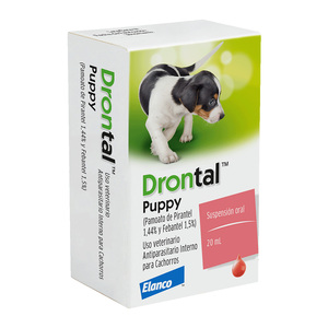 Drontal Puppy Suspensión Antiparasitaria Interna para Perros Cachorros, 20 ml