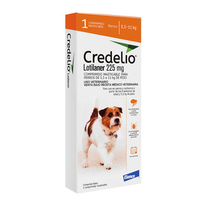 Credelio Comprimido Masticable Antiparasitario Externo para Perro, 5.5 a 11 kg