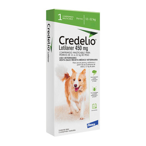 Credelio Comprimido Masticable Antiparasitario Externo para Perro, 11 a 22 kg
