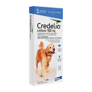 Credelio Comprimido Masticable Antiparasitario Externo para Perro, 22 a 45 kg