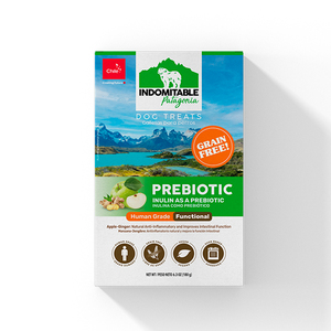 Indomitable Prebiotic Galletas con Prebióticos para Perro Receta de Manzana y Jengibre, 180 g
