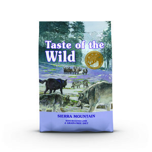 Taste of the Wild Sierra Mountain Alimento Natural para Perro Todas las Etapas de Vida Receta Cordero, 2 kg