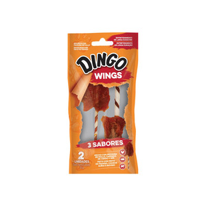 Dingo Wings Carnaza con Pechuga de Pollo para Perro Adulto, 32 g
