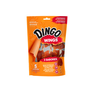 Dingo Wings Carnaza con Pechuga de Pollo para Perro Adulto, 80 g