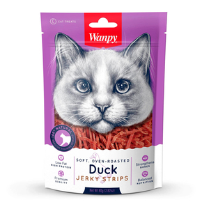 Wanpy Snack de Entrenamiento para Gato Receta Pato, 80 g