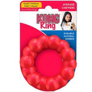 Kong Anillo de Goma con Relieves Rojo para Perro