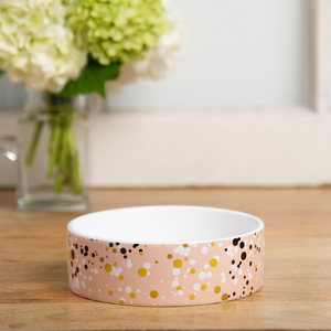 ParkLife Tazón de Cerámica Rosa con Puntos, 8 Tazas