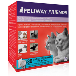 Feliway Friends Set Difusor y Repuesto con Efecto de Apaciguamiento para Gato, 48 ml