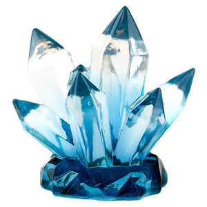 Penn Plax Cristal Azul de Decoración para Acuario, 9.91 cm Largo x 7.11 cm Ancho x 10.67 cm Alto