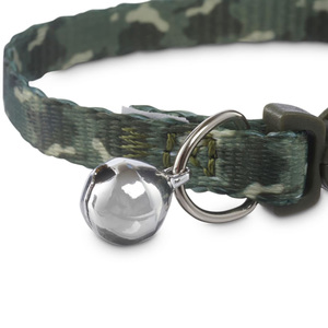 Bond & Co Collar con Broche de seguridad Diseño Camuflaje para Gatito Color Verde